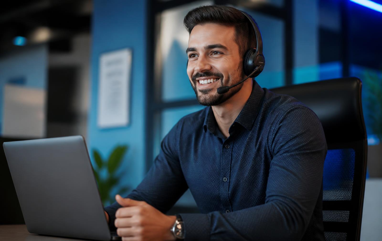 Equipe de atendimento acompanhando conversas em tempo real